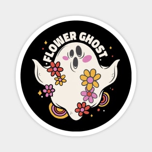 Hippie ghost Halloween Magnet